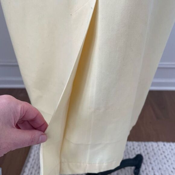 Vintage 60s 70s Carol Brent Pastel Yellow Raincoat S M - Picture 5 of 9